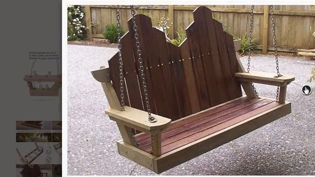 Как сделать качели скамейку своими руками смотреть онлайн