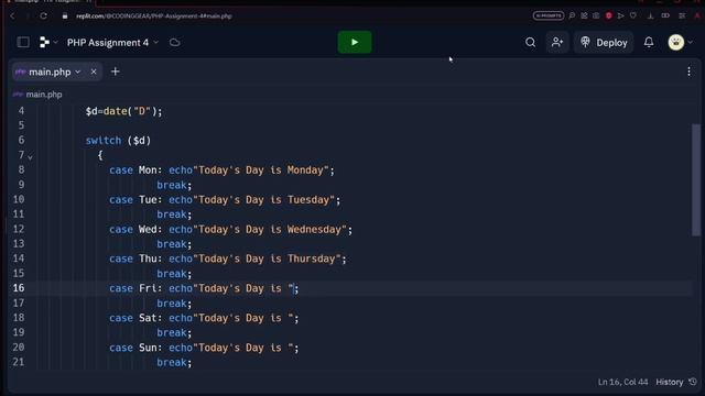 PHP Tutorial: Display Current Day with DisplayDay Function