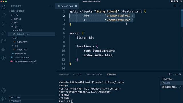 Nginx Split A/B Testing | Docker смотреть онлайн
