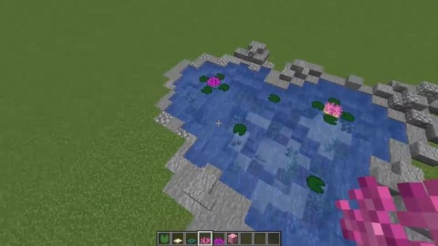 How to Make a Beautiful Koi Pond in Minecraft смотреть онлайн