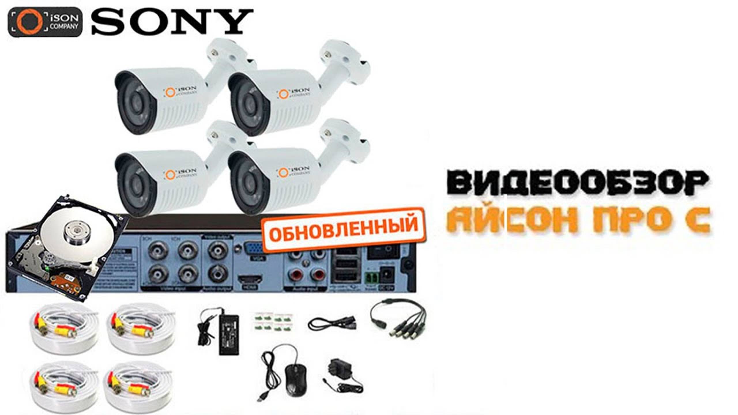 САМАЯ ПОПУЛЯРНАЯ СИСТЕМА ВИДЕОНАБЛЮДЕНИЯ ДЛЯ ДОМА ISON PRO S!