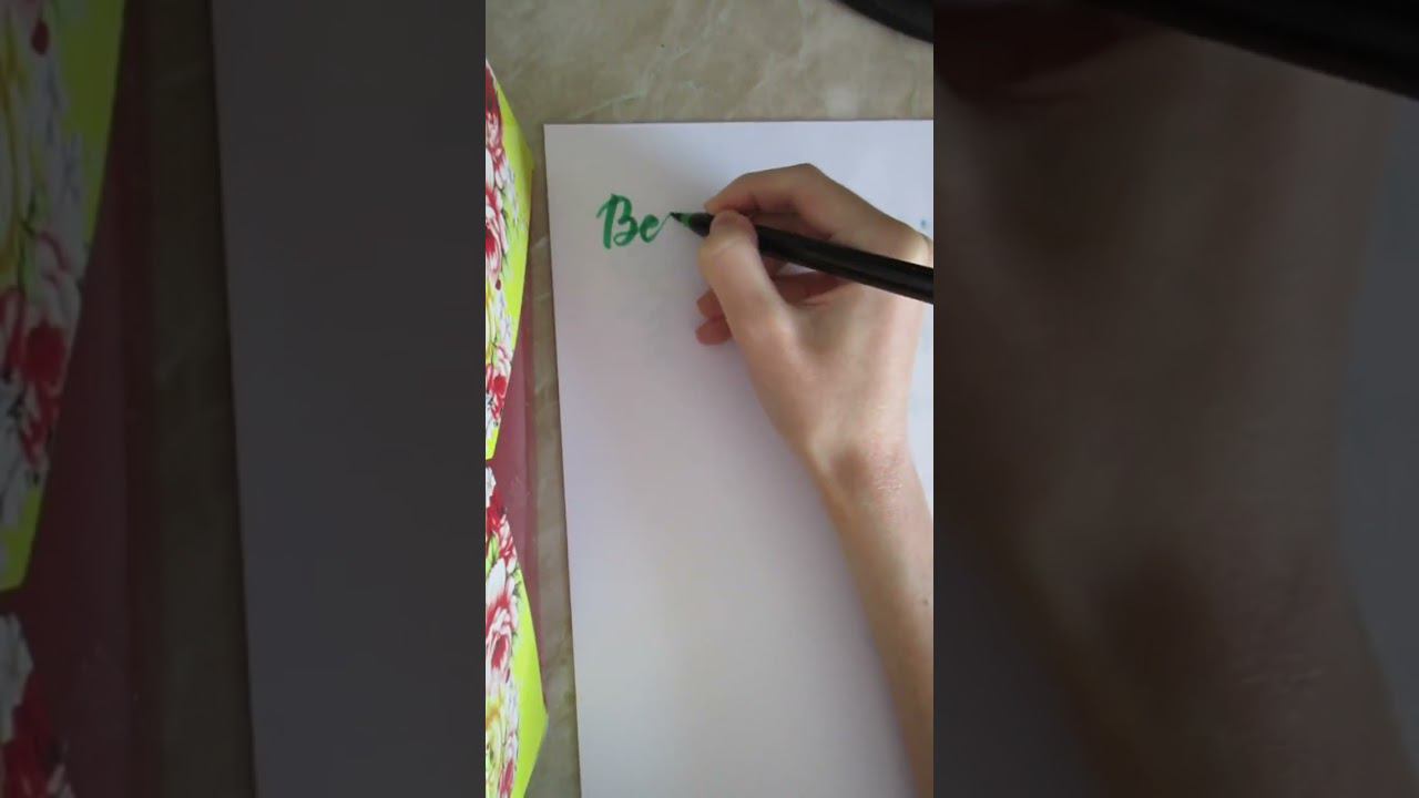 Lettering brushpen name Benedict #lettering #каллиграфия #brushpen #леттеринг #calligraphy