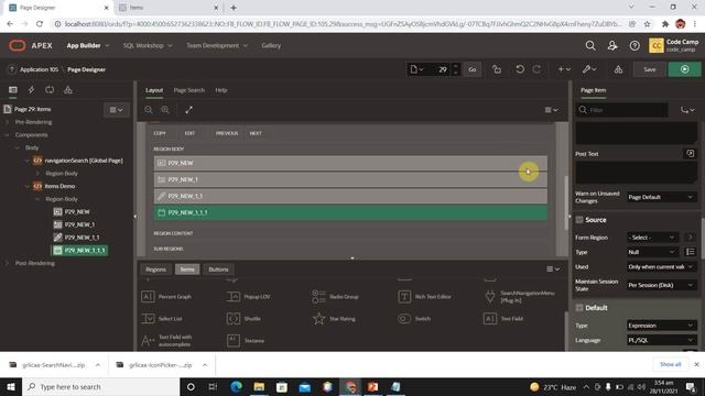 20.Page Items | Text Fields | Oracle Apex 21.2 смотреть онлайн