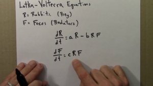 Dynamical Systems And Chaos: Lotka Volterra Differential Equations Part 3 (Optional)