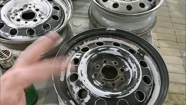Как самому бюджетно покрасить диски баллончиком!