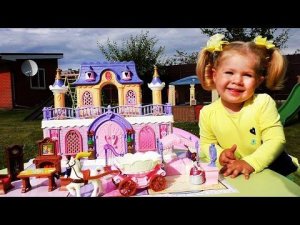 ✿ ЗАМОК ПРИНЦЕССЫ Кукольный Дом Keenway Для Детей UNBOXING toys Disney Princess Play Castle for kids