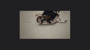 Самодельный снегоход из детских санок двигателя от бензокосы