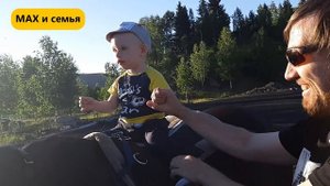 Максим верховая езда (первый раз верхом на лошади).mp4