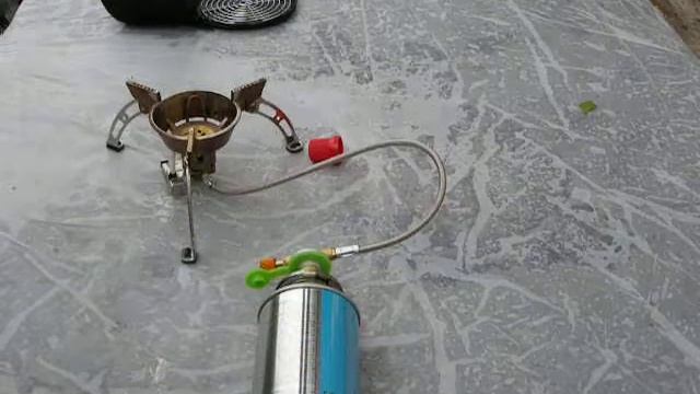 Правильное подключение переходника к цанговому баллону с газом смотреть онлайн