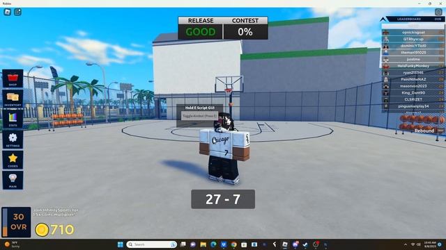 BASKETBALL LEGENDS AIMBOT SCRIPT GREEN ALL SHOTS! смотреть онлайн