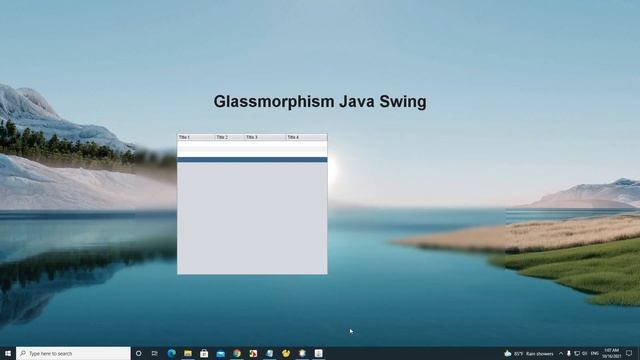How to Create Glassmorphism JFram in Java Swing смотреть онлайн