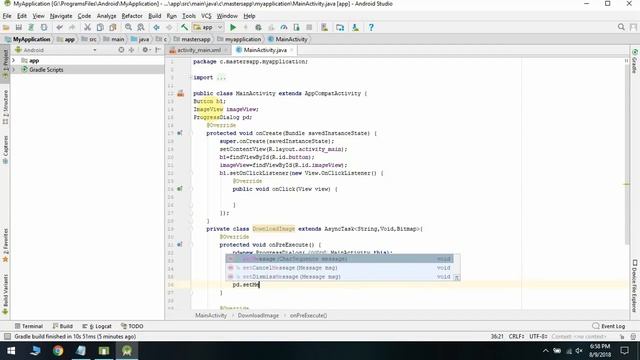 How to Create Image Downloading App Using AsyncTask in Android смотреть онлайн