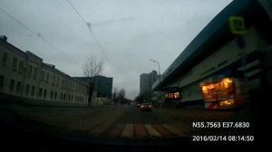 Текстильщики - Тверской - Люблино 14/02/2016 (timelapse 4x)