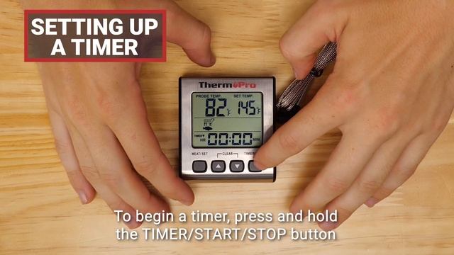 ThermoPro TP16S Digital Meat Thermometer Setup Video смотреть онлайн