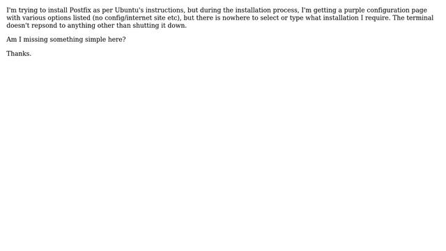 Ubuntu: Postfix installation смотреть онлайн