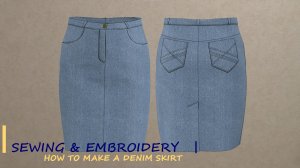 Как сшить джинсовую юбку