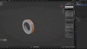 Как экструдировать окружность в Blender