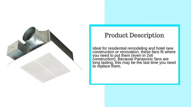 Panasonic FV 08 11VF5 WhisperFitEZ Fan - Review смотреть онлайн