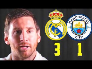MESSI' REACTION ON REAL MADRID MANCHESTER CITY MATCH! FOOTBALL NEWS