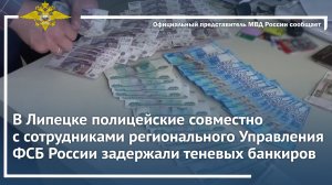 В Липецке полицией и сотрудниками регионального УФСБ России задержаны теневые банкиры