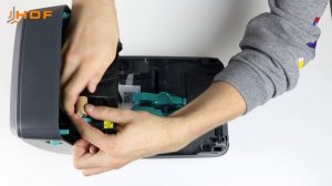 BARCODE PRINTER ZEBRA GK420t | Loading media, Loading ribbon Platen roller replacement,  cleaning