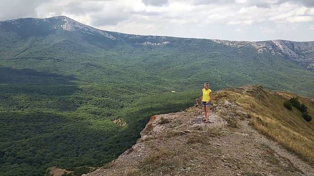 Панорама с горы Пахкал - Кая, Крым. смотреть онлайн