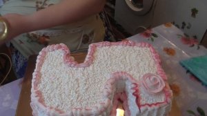 ТОРТ В ВИДЕ ЦИФРЫ 5.