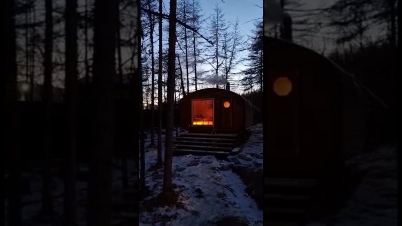 Баня зимой с панорамным видом в Магадане ❄️