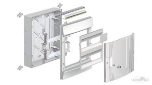 ABB Mistral65-36 ( 3 ряда) - Бокс настенный на 36 модулей 320х600х155 - (1SLM006501A1206)