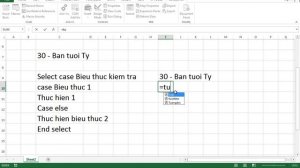 VBA - 05 - Hàm Select...Case