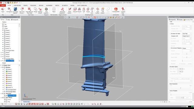 Improving Manufacturing Efficiencies in Turbine Blade Production with Geomagic