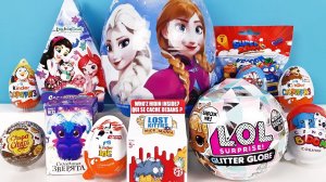 СЮРПРИЗ MIX! Куклы LOL Winter Disco, Холодное сердце 2 Frozen Disney, ТАЧКИ Unboxing Kinder Surprise
