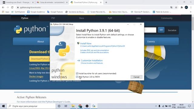 Instalar o Python e ativar ele no Prompt de comandos do Windows смотреть онлайн