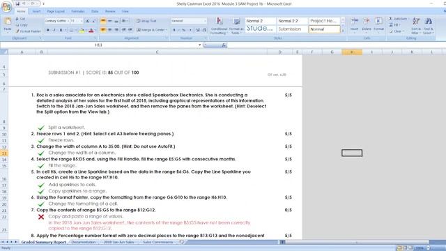 Shelly Cashman Excel 2016 Module 3: SAM Project 1b #shellycashmanexcel #module3 #samproject1b