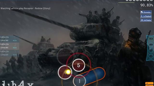 Osu! Receptor - Redstar (Glory) смотреть онлайн