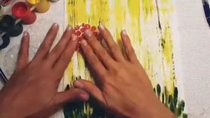 Рисование пузырчатой пленкой