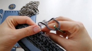 Мини-сумочка крючком из 1 моточка полиэфирного шнура за 1 вечер!