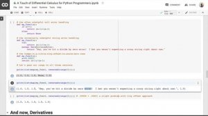 A touch of Calculus using Python
