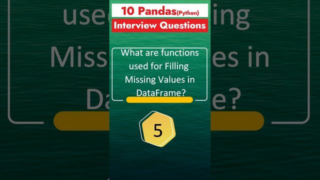 Part 7 - Pandas Interview Questions | Python Library for Data Science
