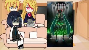 oshi no ko♡ react to kana arima as  miku hatsune♥︎||