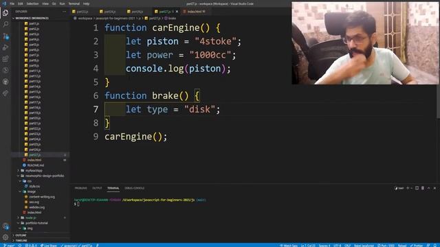 What Are Function Scope And Global Scope In Javascript 2021 | Part 27 | Code Fusion