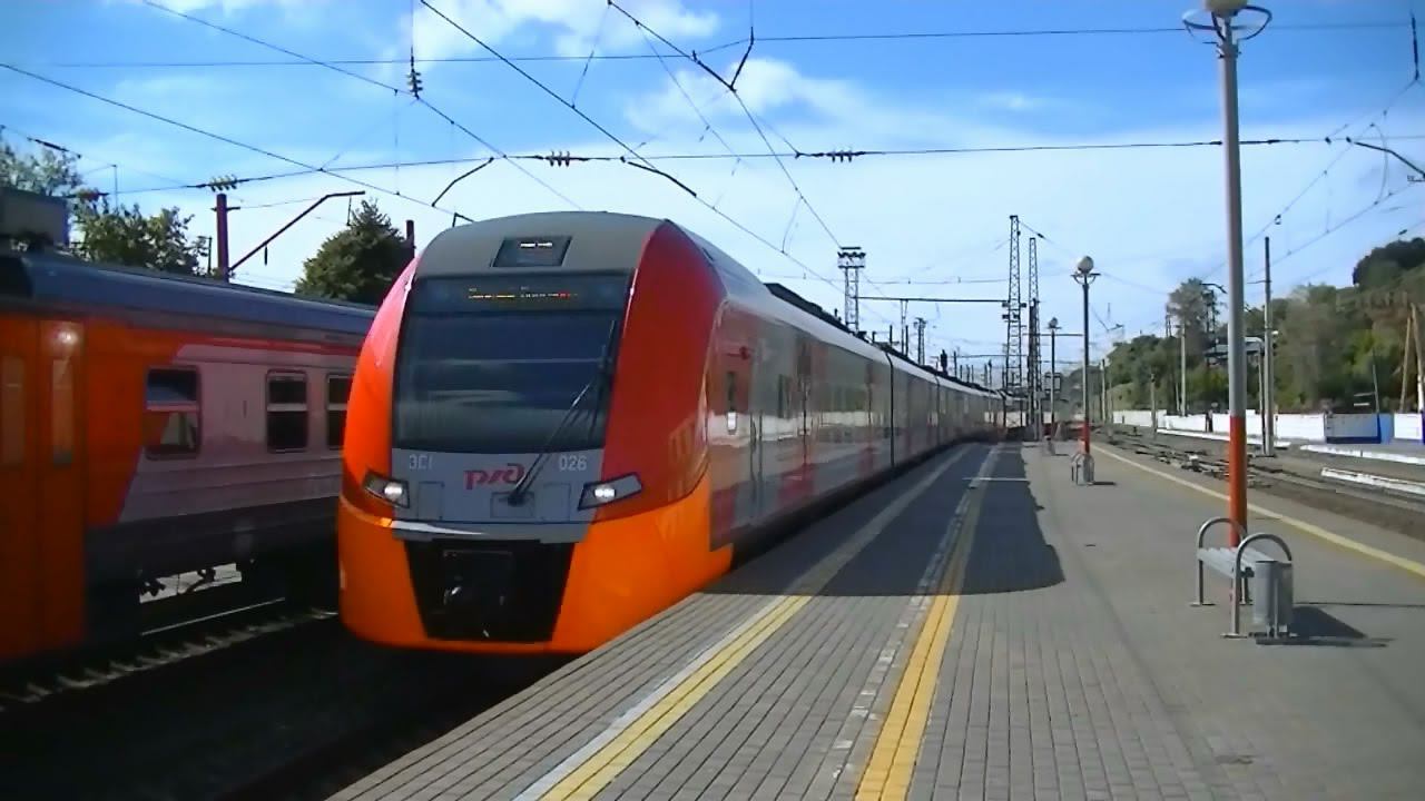 "Ласточка" ЭС1-026 (с ЭС1-020) Москва - Нижний Новгород смотреть онлайн