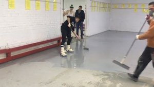 Покраска краской полиуретановой глянцевой VP-1003 cклада 4000 м2