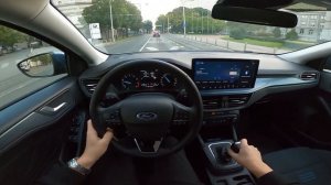 2022 Ford FOCUS Active [1.0 EcoBoost MHEV, 125 HP] POV Test ride #36 CARiNIK