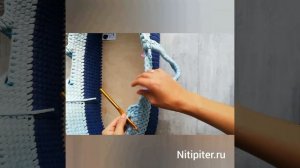 7. Капюшон для люльки из трикотажной пряжи. Этап 7