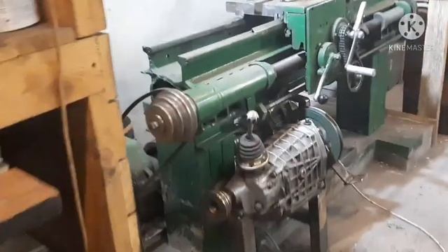 Самодельный токарный станок по металлу, КПП классика.