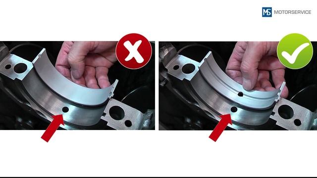 Установка подшипников скольжения - Motorservice Group