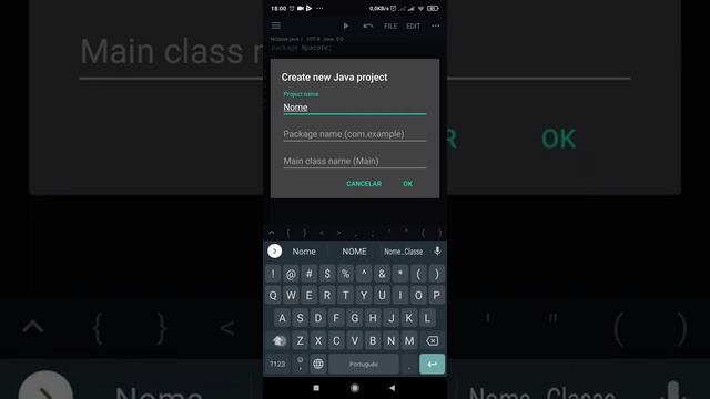 Como criar um programa no aplicativo Java N-IDE. смотреть онлайн