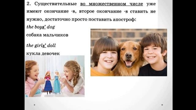 Притяжательный падеж существительных