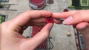 Шарик / Бусина из Бисера. Сережки из БУСИН. Вязание с бисером. Crochet with beads